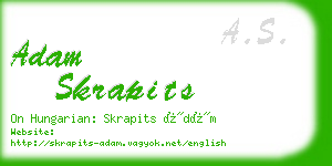adam skrapits business card